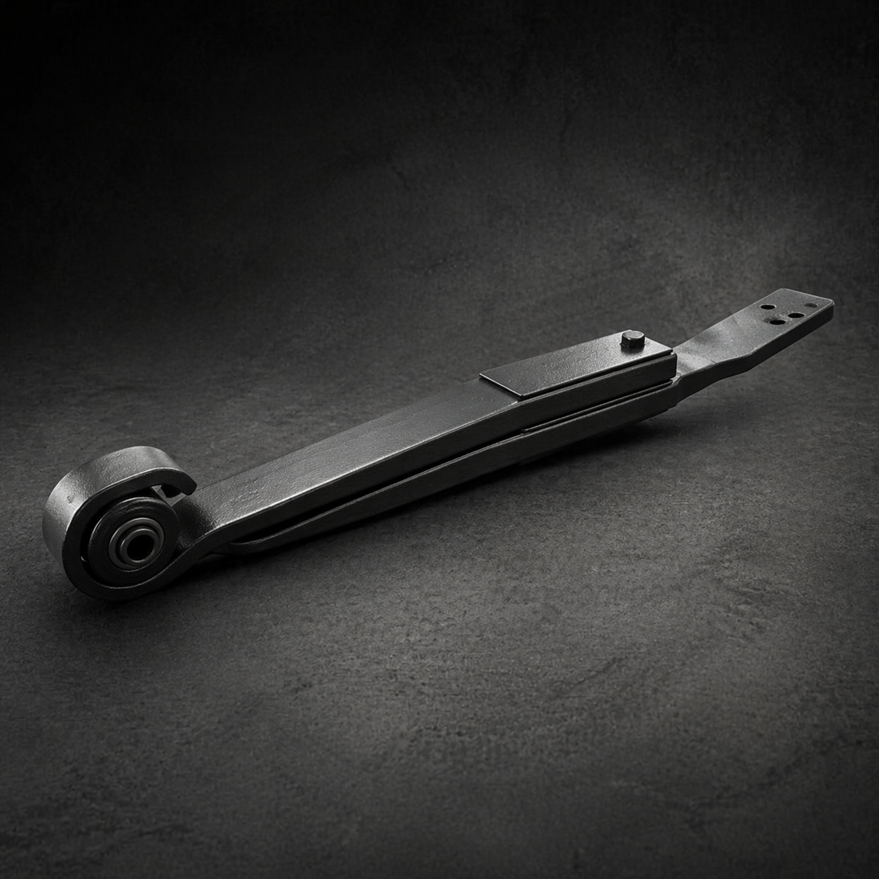 Air suspension assembly shown for applications that rely on air ride support.