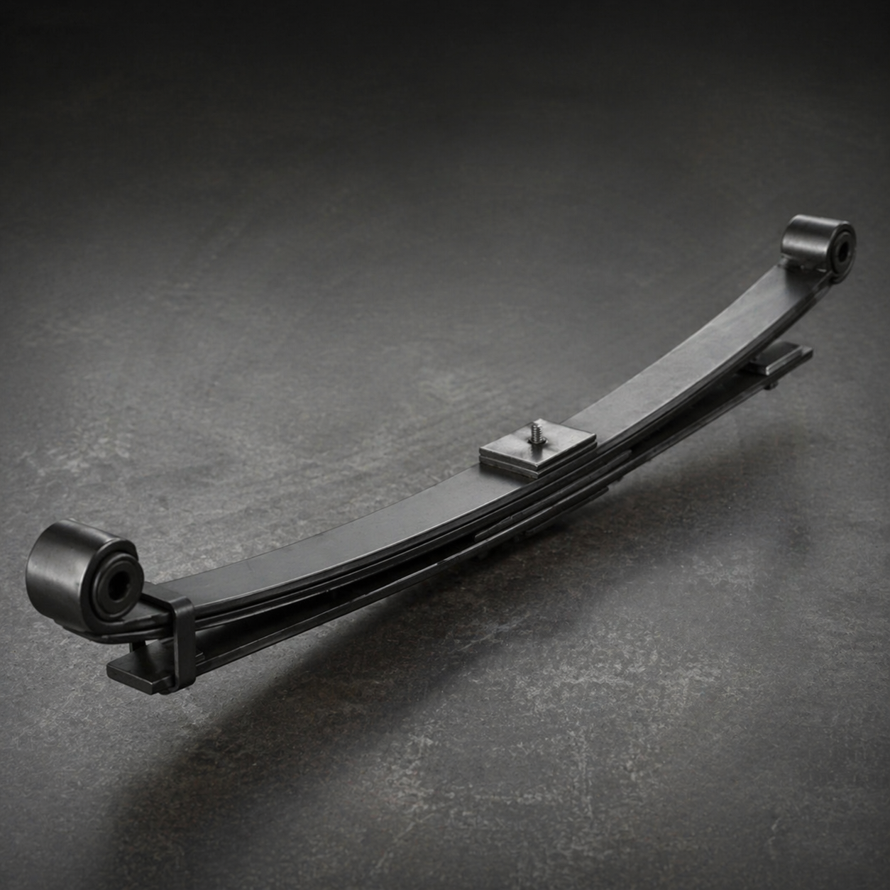 Parabolic spring assembly used where ride and weight control matter.